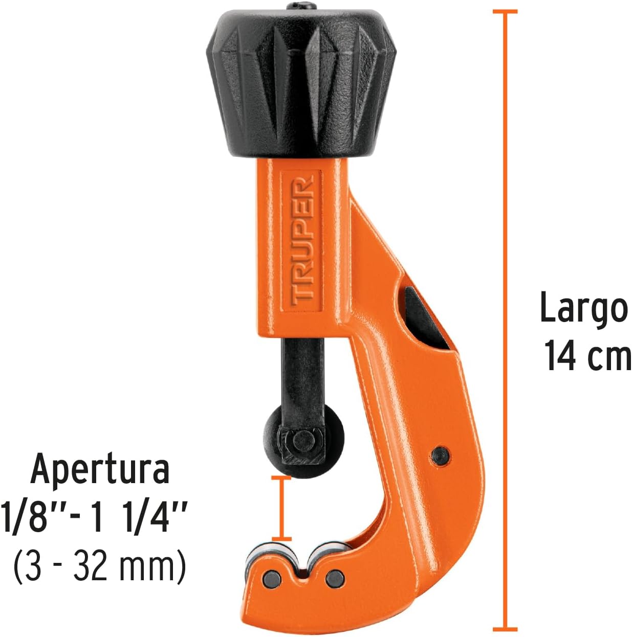 Truper Copper tube cutter 1/8 inches to 1-1/4 inches blade 18 mm, - 12856 Truper Copper tube cutter 1/8 inches to 1-1/4 inches blade 18 mm, - 12856